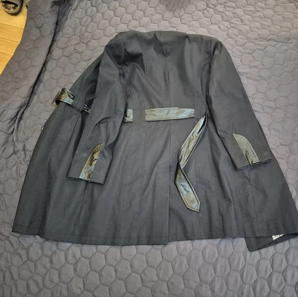 Via Spiga Black Trench Coat - Picture 3 of 8